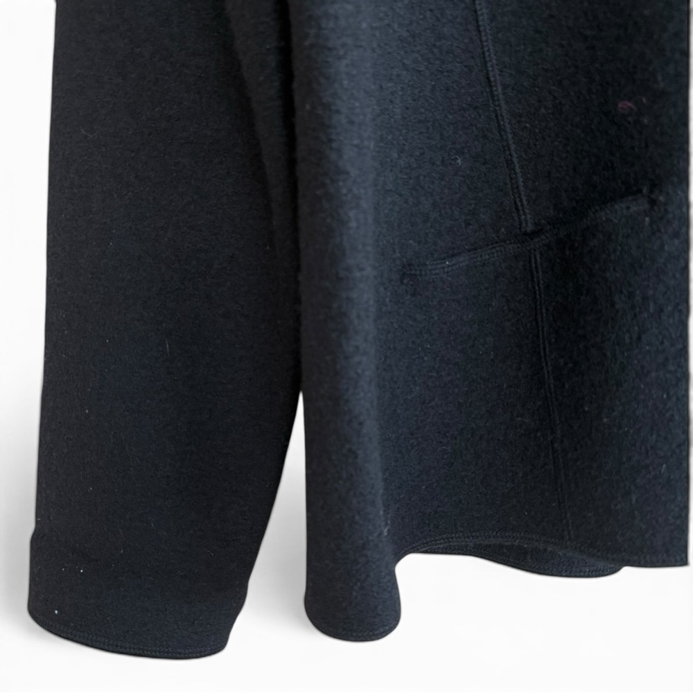 Eileen Fisher 100% Wool Shawl Collar Jacket Blazer Button Cardigan Black‎ Med - Picture 4 of 6